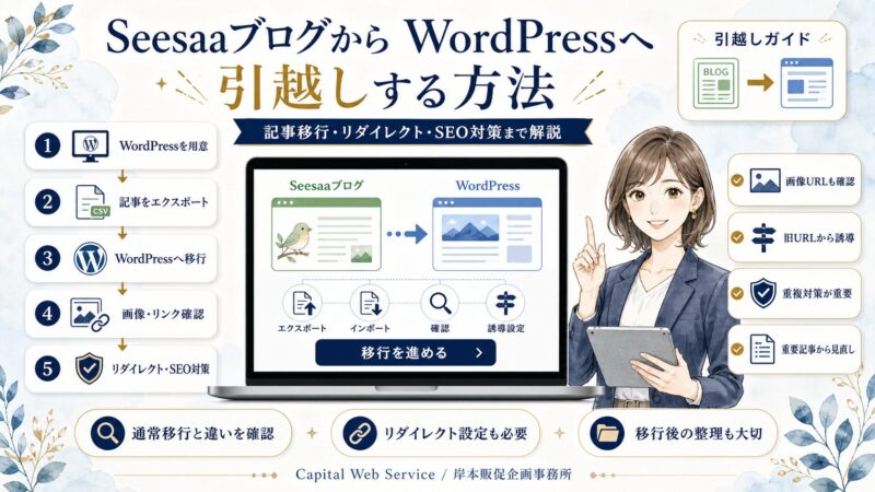 SeesaaブログからWordPressへ引越しする方法｜記事移行・リダイレクト・SEO対策まで解説