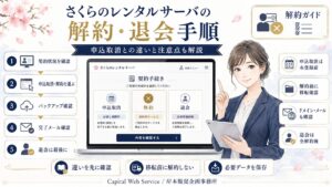 さくらのレンタルサーバの解約・退会手順｜申込取消との違いと注意点も解説