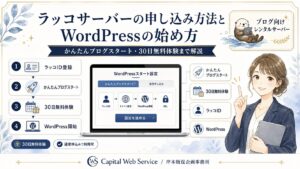 ラッコサーバーの申し込み方法とWordPressの始め方｜かんたんブログスタート・30日無料体験まで解説