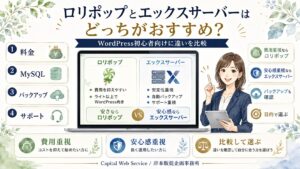 ロリポップとエックスサーバーはどっちがおすすめ？WordPress初心者向けに違いを比較