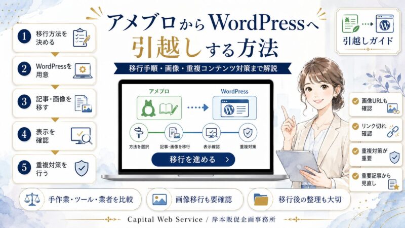 アメブロからWordPressへ引越しする方法｜移行手順・画像・重複コンテンツ対策まで解説