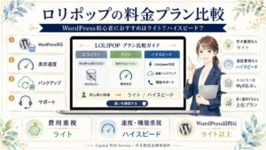ロリポップの料金プラン比較｜WordPress初心者におすすめはライト？ハイスピード？