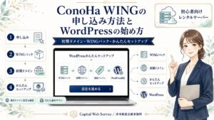ConoHa WINGの申し込み方法とWordPressの始め方｜初期ドメイン・WINGパック・かんたんセットアップまで解説