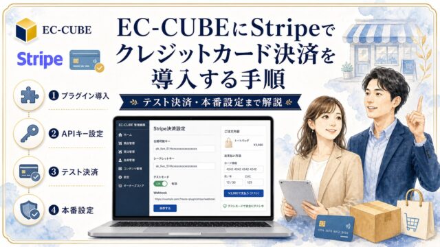 EC-CUBEにStripeでクレジットカード決済を導入する手順｜テスト決済・本番設定まで解説