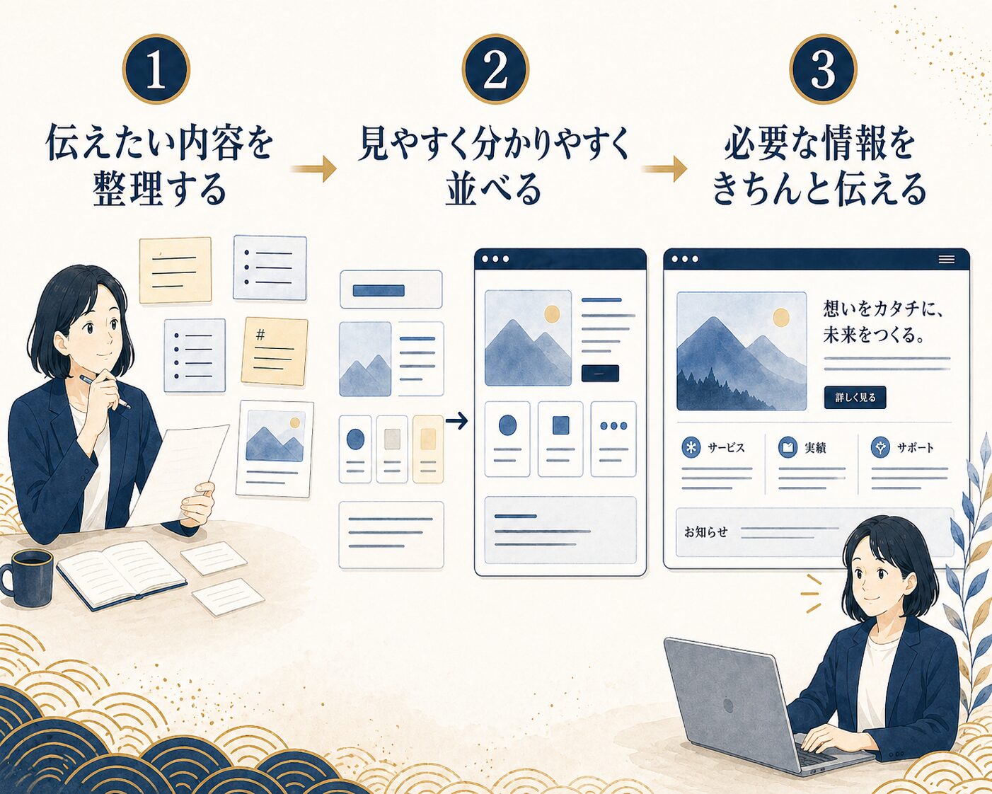 分かりやすく伝える情報設計の図解